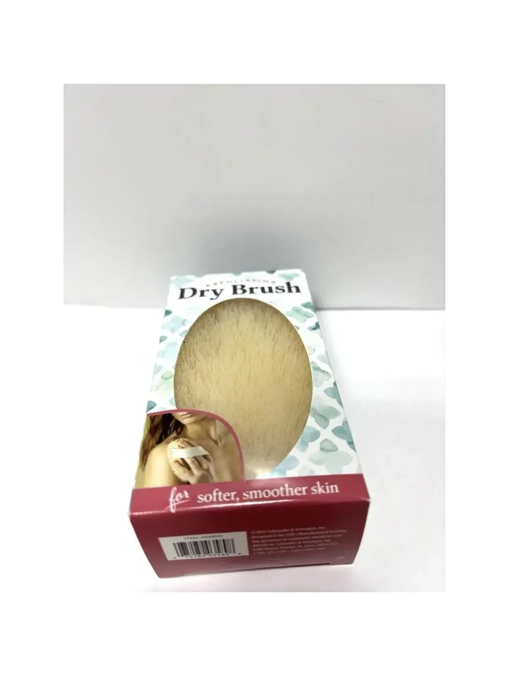 Exfoliating Body Dry Brush Soft Natural Bristle Skin Care Spa Tool Gentle Scrub